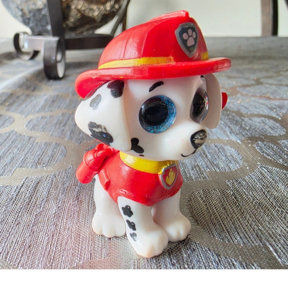 Ty Paw Patrol Marshall Fire Dog Mini Figure 2017 Dalmatian Red PVC Toy 3" in
